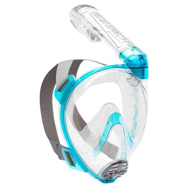 Cressi Snorkel Maske Baron Transparent,Blå S-M