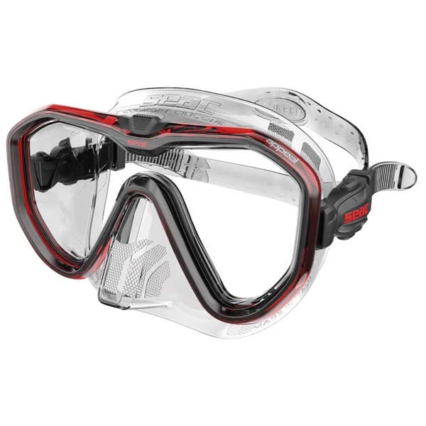 Seacsub Maske Appeal Clear Rød