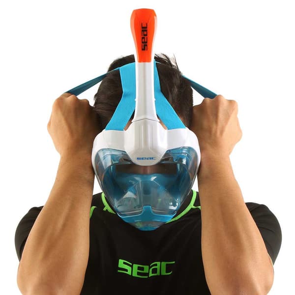 Seacsub Snorkelmask Magica Vit,Blå S-M