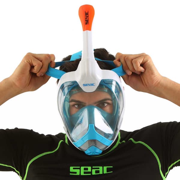 Seacsub Snorkelmask Magica Vit,Blå S-M