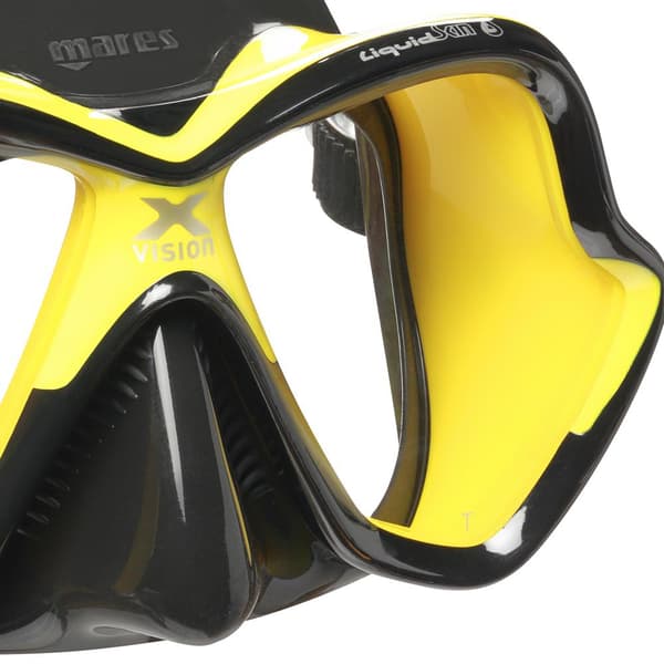 Mares Sukellus Maski New X Vision Ultra Liquiskin Keltainen,Musta