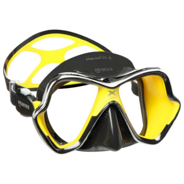 Mares Dykning Maskera X Vision Chrome Liquidskin Svart
