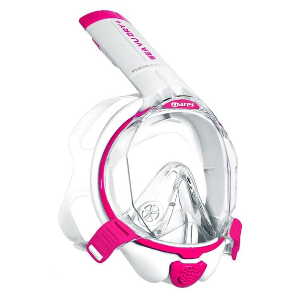 Mares Aquazone Snorkelmask Sea Vu Dry+ Rosa S-M