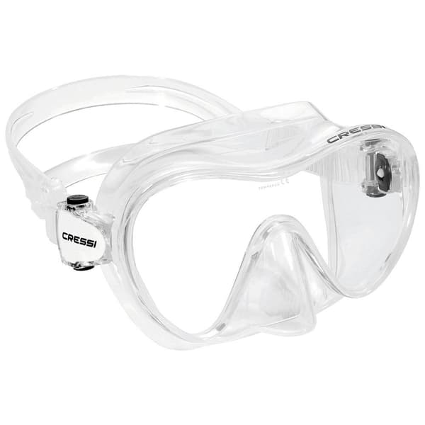 Cressi Rammeløs Dykkermaske F1 Transparent