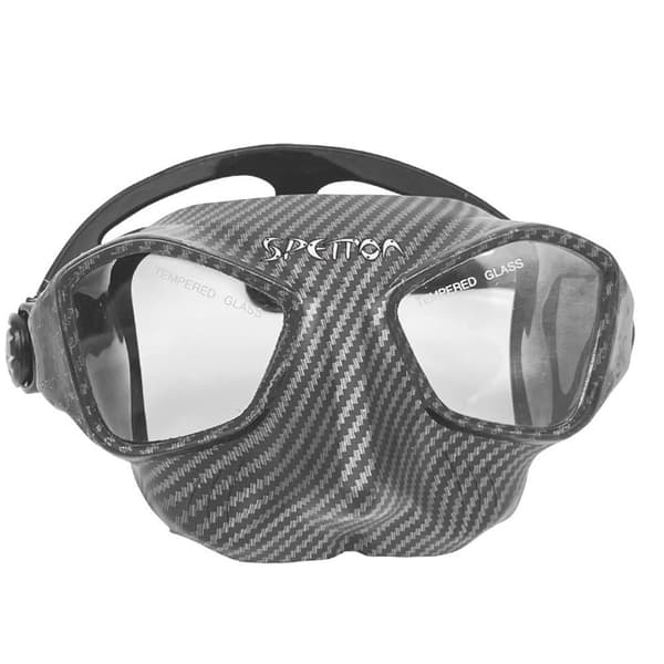 Spetton Storm Silicone Harpunfiskeri Maske Sort