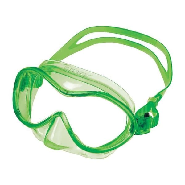 SEAC Baia Mask för barn i åldrarna 3 - 8 - Perfekt för snorkling och vattenlek Baby unisex - Grön - 4-8 år