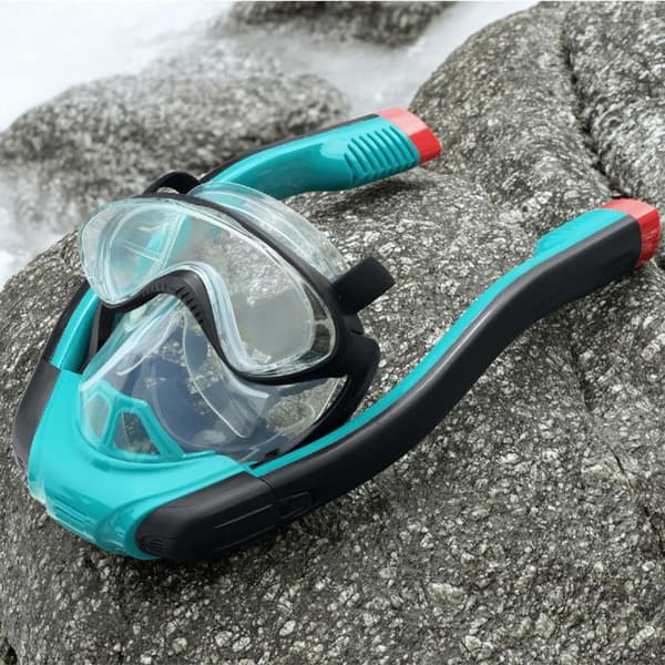 Full Face Dyk Mask med Snorkel för vuxna Bestway Flowtech storlek L-XL med 180° Full Vision