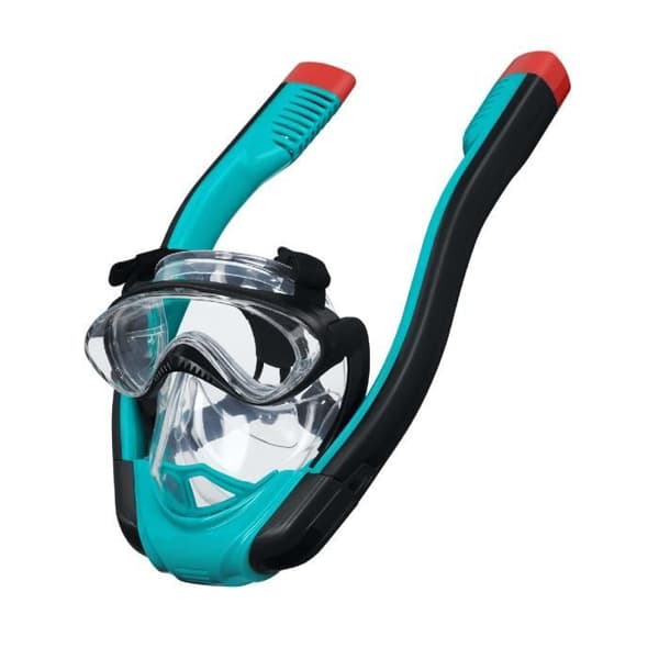 Full Face Dyk Mask med Snorkel för vuxna Bestway Flowtech storlek L-XL med 180° Full Vision