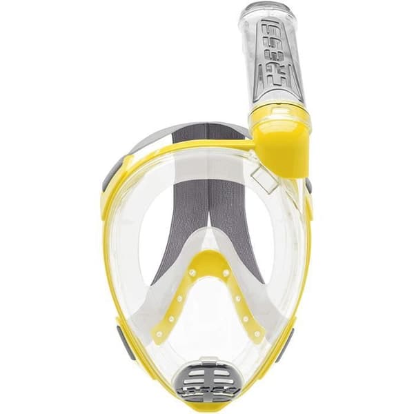 Heltäckande dykmask - Cressi - Duke - M/L - Transparent/Gul - Högt komfort