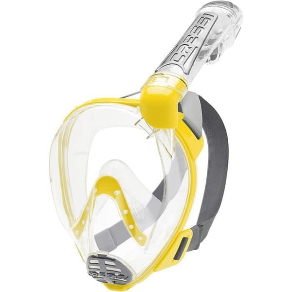 Heltäckande dykmask - Cressi - Duke - M/L - Transparent/Gul - Högt komfort