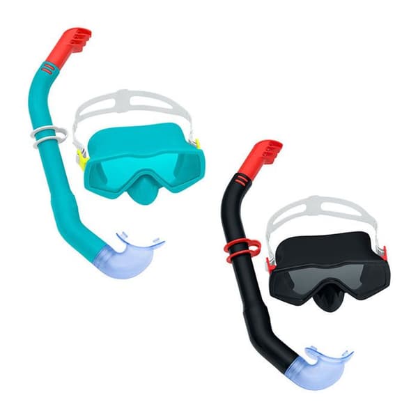 Bestway Adult Mask och Tub Set Anatomisk rem i olika färger +14 år Strand och pool 24071