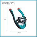 Miniatyrbild 4 av 6: Full Face Dyk Mask med Snorkel för vuxna Bestway Flowtech storlek L-XL med 180° Full Vision