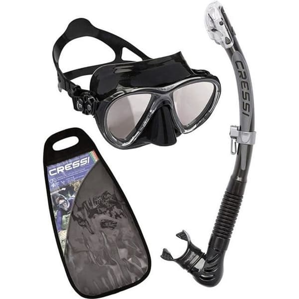 Cressi - Snorkelset; dykmask + snorkel