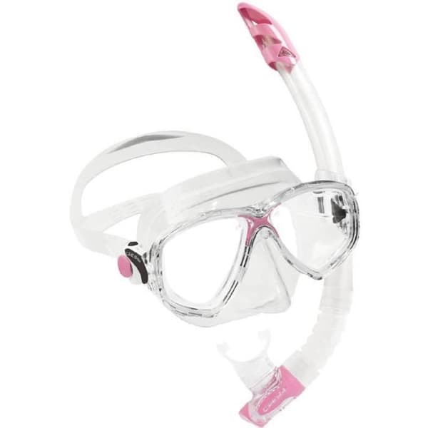 Pack mask och snorkel - Cressi - Marea VIP - Hypoallergeniskt silikon - Mikrometrisk justering - Rosa färg