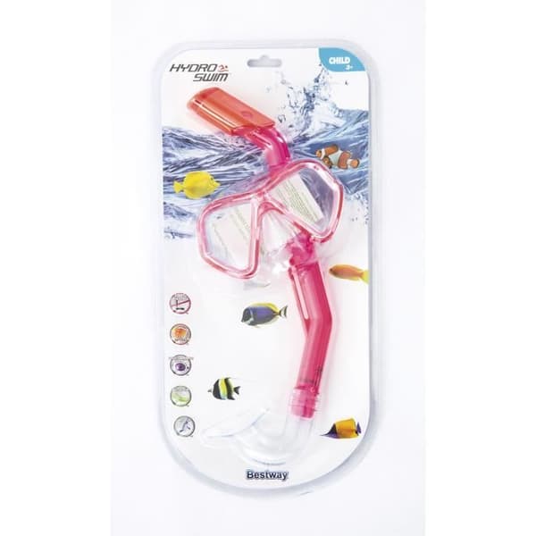 BESTWAY Dykmask + Snorkel Set - Barn - 2 olika färger