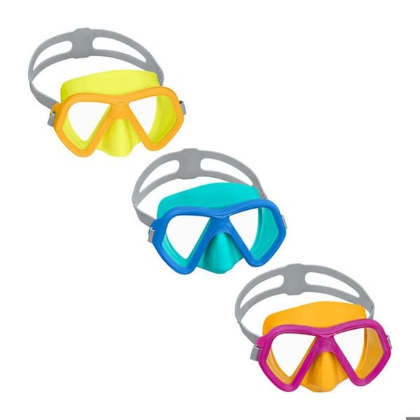 Bestway Dykarmask för barn Anatomiskt band Slumpmässig färg +3 år Strand och pool 22048