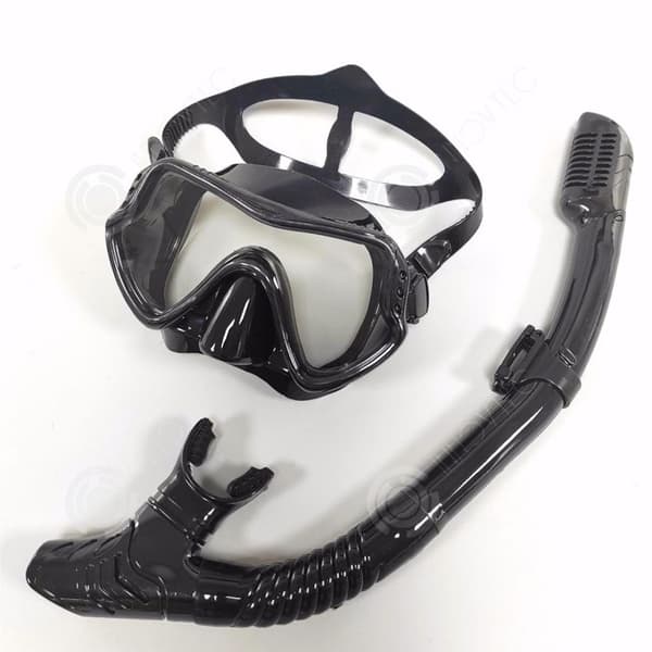 INN Dykningsmask med 3D anti-dim ventiltub, dykarkit, snorkelmask, vuxen dykmask, simglasögon