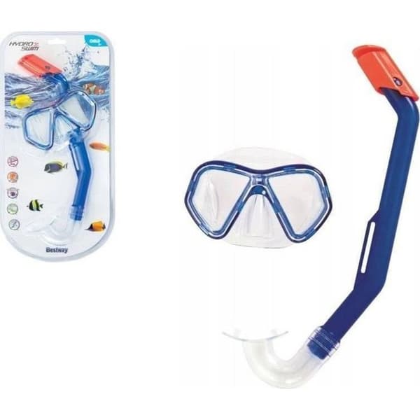 Dykglasögon - Bestway Dykmask och Snorkel Set Blå 24023