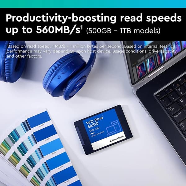 WD Blue SA510 SSD 250GB SATA III 6Gb/s cased 2.5inch 7mm internal single-packed