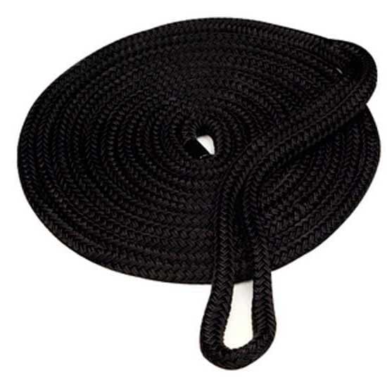 Seachoice 9 Mm Double Braided Nylon Rope Svart 7.6 m