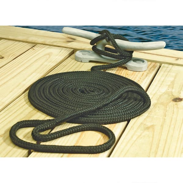 Seachoice Dock Line 9.5 Mm Double Braided Nylon Rope Valkoinen 7.6 m
