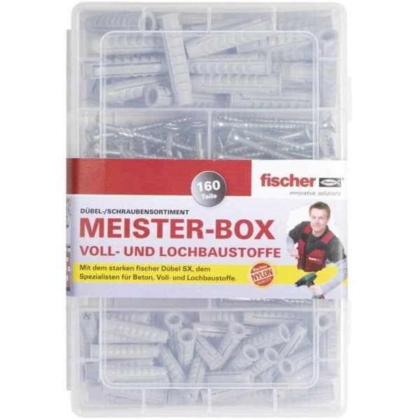 Expansionsankare - FISCHER - SX - 160 stycken - Nylon - Med skruvar