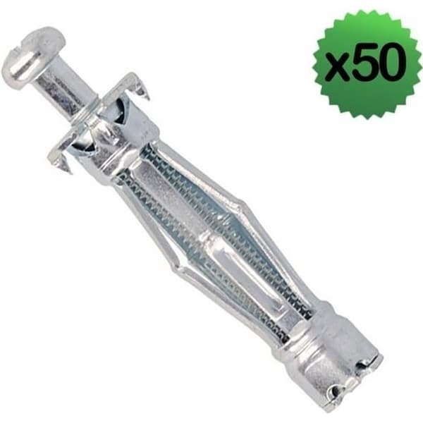 Expansionsankare - MOLLY - 8x33 mm - Paket med 50 - Cylindrisk huvsskruv - 25 kg