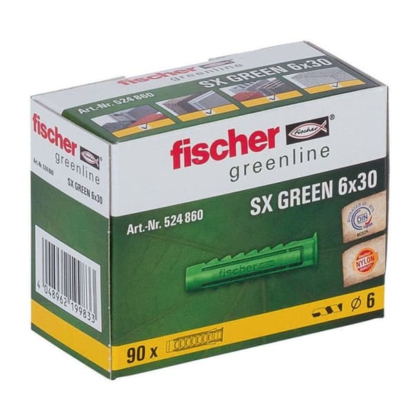 Expansionsankare - FISCHER - SX Plus Grön - 50 mm - 6 mm - 90 stycken