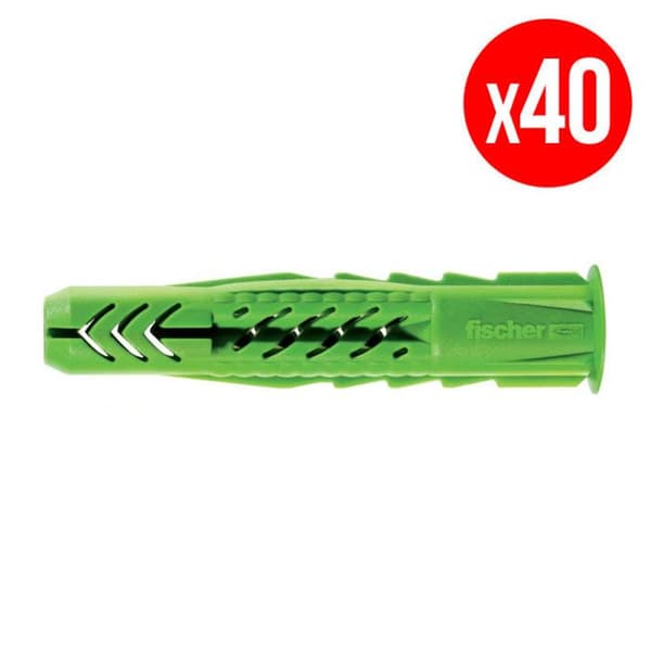 Miljöansvarigt ankare - FISCHER - UX Green 6x35 med förnybara råvaror - Låda med 40 st