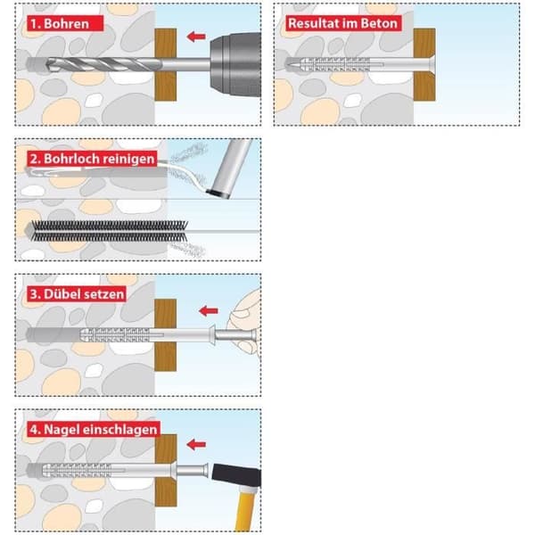 TOX slagankare Attack 8 x 140 mm, 50 bitar, - 017102281