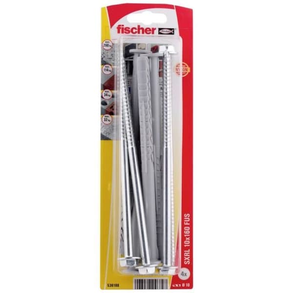 Långskaftsankare Fischer SXRL 10 x 160 FUS K NV - Stål - 1 set