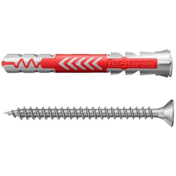 Fischer DuoPower 8 x 65 S A2 K NV dymlingssats - Nylon - Grå - 1 set