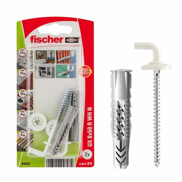 Ankel - enkel fixering Fischer - 094628 - Blisterförpackning med nylonankare UX 8 x 50 WH NK