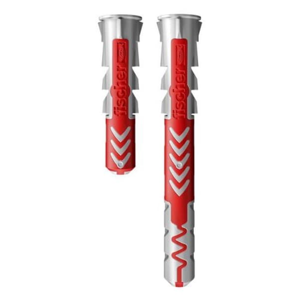 DuoPower bi-material ankare - FISCHER - 555106 - 6x30 mm - Box med 50 - Röd