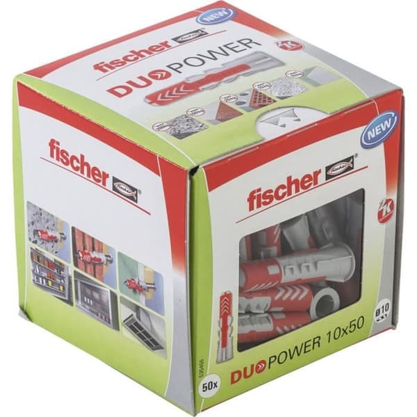 FISCHER - DuoPower all-material ankare 10x50 mm - Låda med 50 st