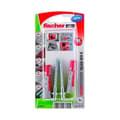 Miniatyrbild 2 av 3: Duopower pluggar 10x50 med krok - FISCHER - Paket om 2 - Nylon - Vit