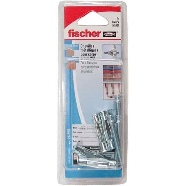 Hylsa för ihåliga material - FISCHER - HM S 4x32 - Grå - 20-pack - 40mm