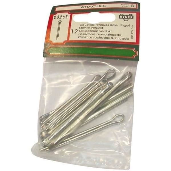 Klyftstift - matchande - D: 3.2 till 5 mm