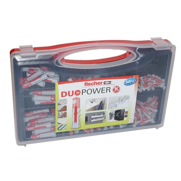 Sortiment av pluggar - FISCHER - RedBox DuoPower - 280 delar - Nylon - Universell
