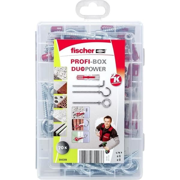 fischer Profi-Box Spikekrokar för alla material DuoPower
