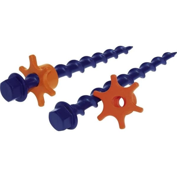Stake - Peggy Peg - Set om 6 - Glasfiber - Höjdjusterbar - Låsmutter