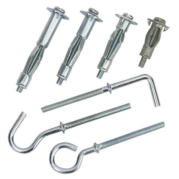 COGEX ankare + krok för hålvägg - sortiment 45 st - ø 4 mm x 21, 32, 38, 46 mm