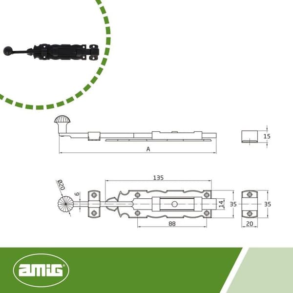 Amig pin - 6110 - Pin