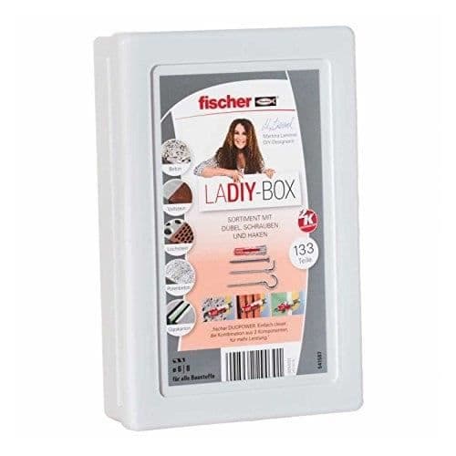 Fästlåda - FISCHER - 541507 - 133 delar - Plast, Stål - Pack - Grå - set om 50