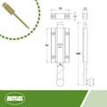 Miniatyrbild 3 av 5: Amig pin - 5487 - | Spärr 3700 | 400 mm | Mässing | Mast
