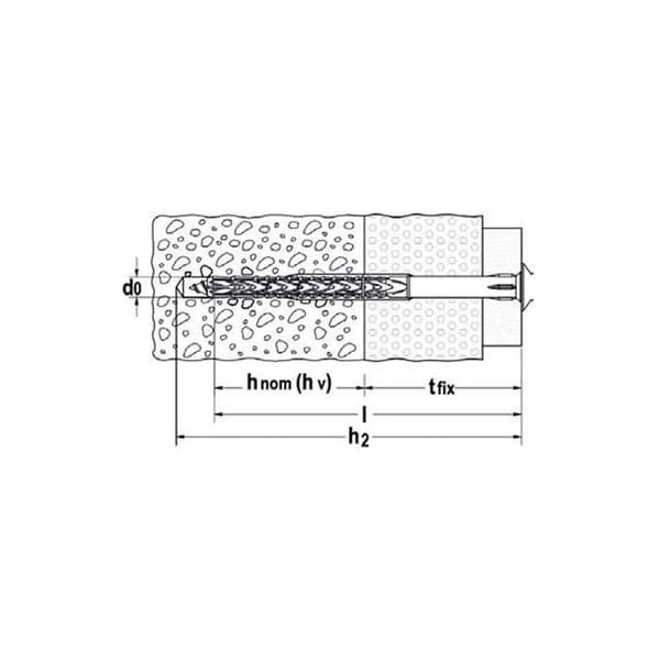 Fischer lättmonterad plugg - 552855 - SXRL