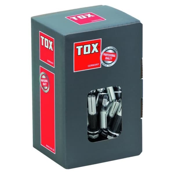 Metrisk plugg - TOX - Kontroll - 12 x 100 mm - 25 stycken - Säker fästdon