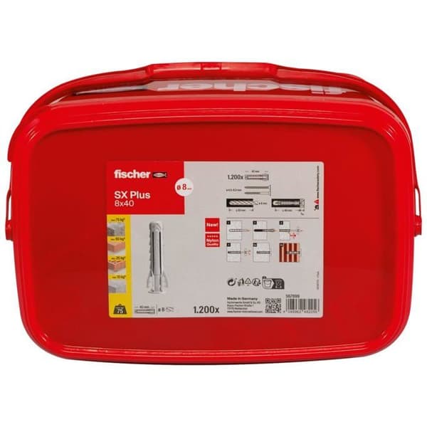 Käpp - enkel fixering Fischer - 567899 - Hink med 1200 SX Plus 8x40, bi-material och multi-material