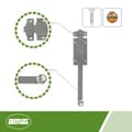 Miniatyrbild 2 av 4: Goupille Amig - 6962 - 6955 | Loquet 3700 | 300 mm | Brons | Läder