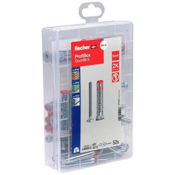 Fischer MeisterboX DuoHM PZ Skruv för ihåliga kroppar 55 mm 572926 52 st.